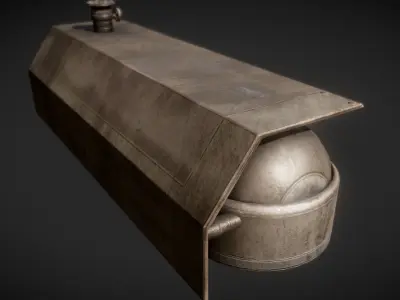 Fuel Tank Old Version Low-poly 3D model