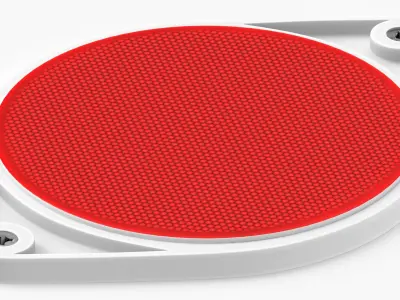 Road Stud Round Reflectors Red 3D model