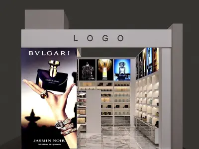 BEAUTY STORE FULL 3D SCENE 3D model