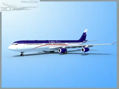 Falcon3D A340-600 Lan Chile 3D model