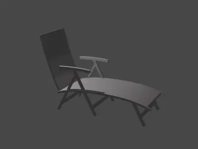Hammock folding chair 3D model