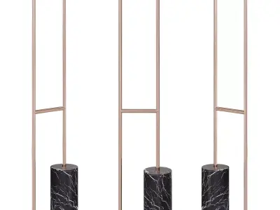 Ben coat rack p4789 by Laskasas 3D model