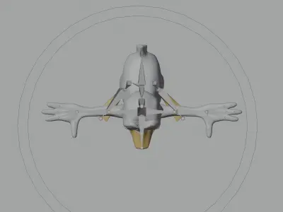 Disney duck Low-poly 3D model