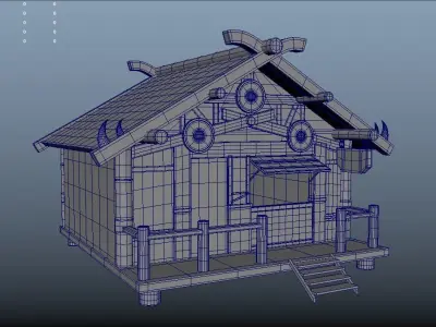 Viking smithy Free low-poly 3D model