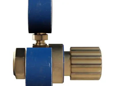 Oxygen Reducer BKO-50 Low-poly 3D model