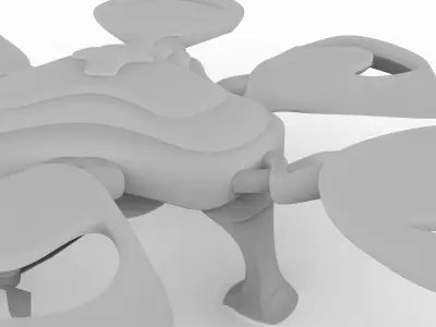 Hexagon Drone Free 3D model