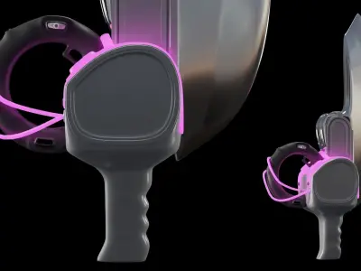 Futuristic Sword Cyberpunk 3D model