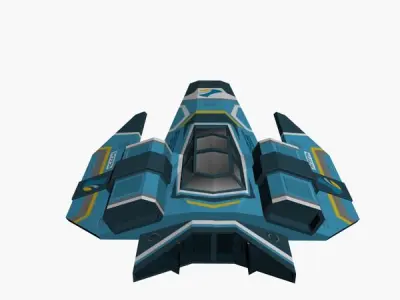 Feisar Ship Free low-poly 3D model