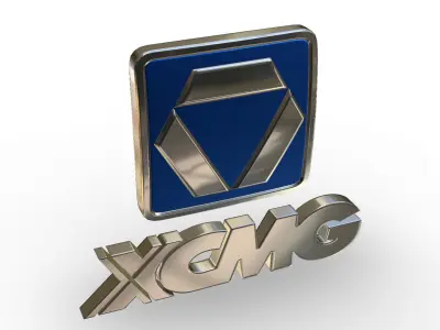 xcmg logo 3D model
