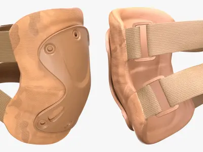 Elbow Pads 17 - All MH Bodies and UE5 Skeletons - Rigged Low-poly 3D model