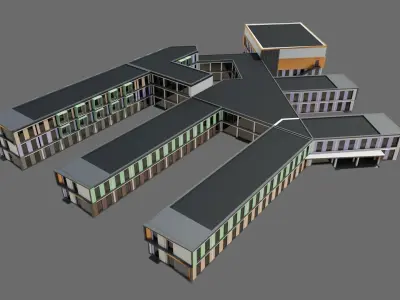 High School ID026 3D model