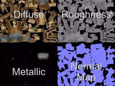 Tactical Military Vest Model Pack with Pockets and Buckles Low-poly 3D model