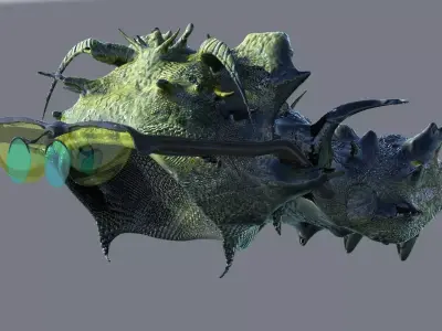 dragon hat Low-poly 3D model