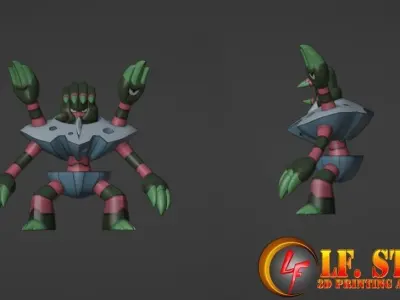 Pokemon Binacle Barbarcle 3D model