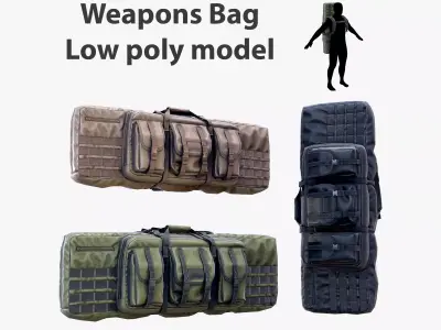Weapon Bag Low poly Low-poly 3D model