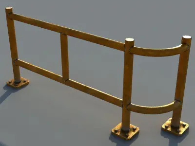 Warehouse Fense Low-poly 3D model