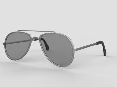 Aviator Sunglasses 3D model
