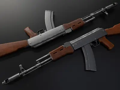 AK-47 AR Low-poly 3D model