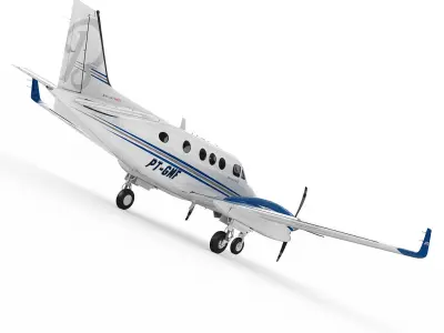 Beechcraft King Air c90gtx 3D model