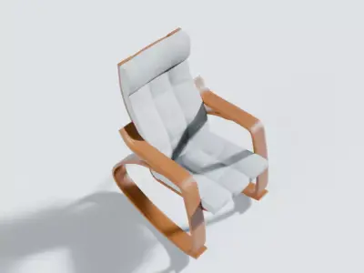 Modern Rocking Chair Free 3D model