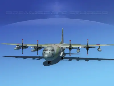 Lockheed C-130 Hercules Japanese 2 3D model