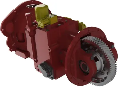  a498 transmission 3D model