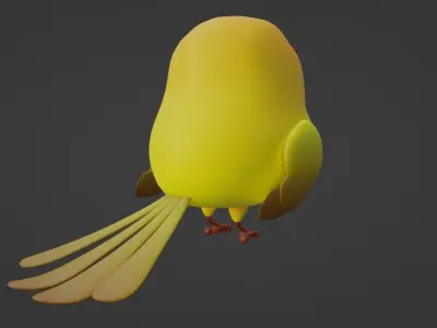 Cartoon Canary 3D model