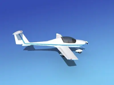 Daimond DA-20 Katana V12 3D model