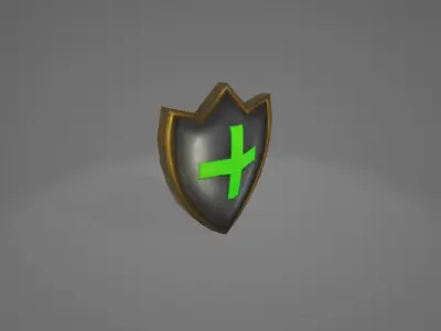 AutoRoyale Buff Defend Low-poly 3D model