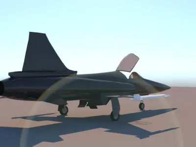 F-20 Tigershark Jet 3D model