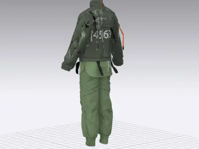 SPORT CYBERPUNK SET 3D model