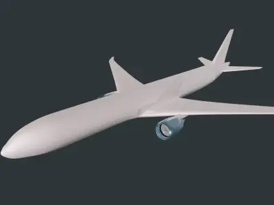 Boeing 777-300 3D print model