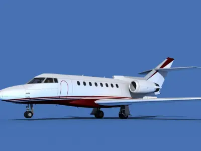 Hawker Siddley 1000 V11 3D model