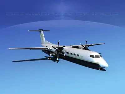Dehaviland DHC-8 400 Central Express 3D model
