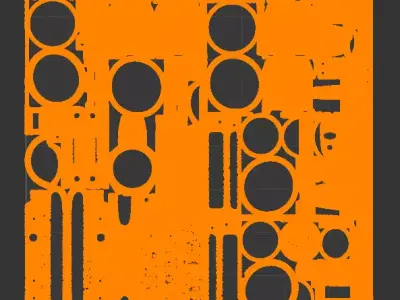 Tactical Flashlight 3D Model 3D model