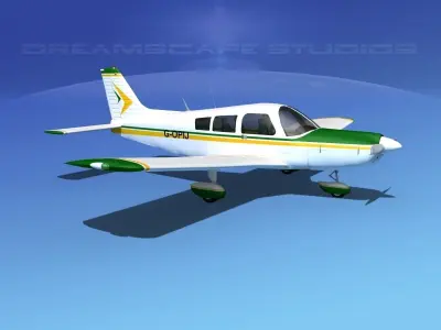 Piper PA-28 V14 3D model