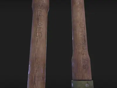 StielHandGranate Low-poly 3D model