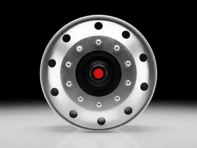 Alcoa Style Truck Wheel 3D model
