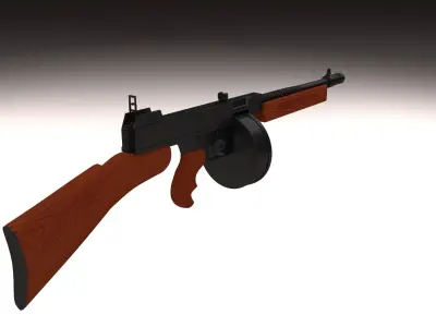 Thompson 1928 Submachine gun 3D model