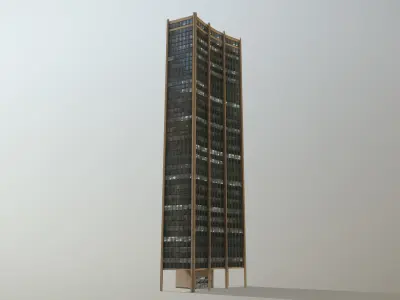 Bogota Seguros Tequendama Low-poly 3D model