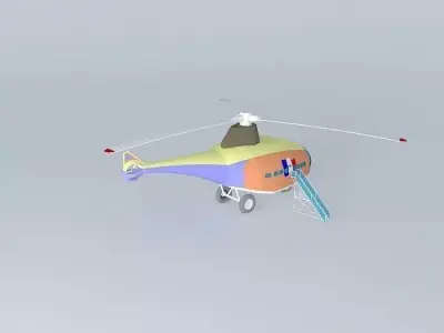 HELICOPT helicopter Free 3D model