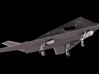 ULTRA DETAILED  F117-A Nighthawk - 8 Parts for 3D Printing 3D print model