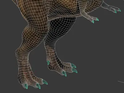 Tyrannosaurus rex -maya 3D model