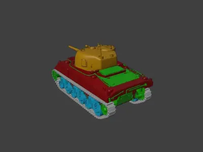 M4 Sherman Tank 3D model