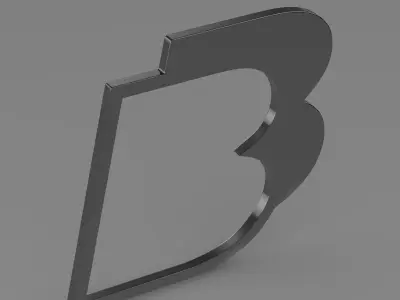 BB logo 3D model