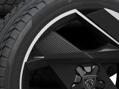 Peugeot wheels 3D model