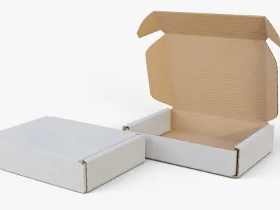 Corrugated Box V3 3D model