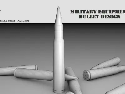 BULLET DESIGN Low-poly 3D model