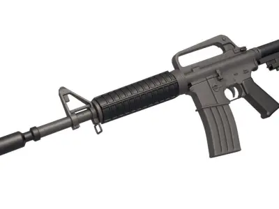 XM177 Carbine 3D model