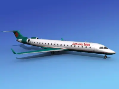 Bombardier CRJ700 America West Express 3D model